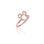 Disney Couture Kingdom Precious Metal - Mickey Mouse - Outline CZ Ring Rose Gold Medium