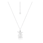 Disney Couture Kingdom - D100 - Star Wars Mandalorian Grogu Facet Necklace White Gold