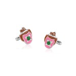 Streets Couture Kingdom - Bubble O'Bill - Enamel Cufflinks Silver