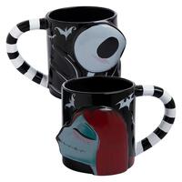 Disney The Nightmare Before Christmas Jack & Sally Mug Set