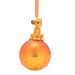Disney Christmas by Widdop and Co - Simba on Glass Bauble