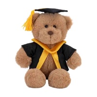 With Heart Graduation Bear With Scroll - Medium