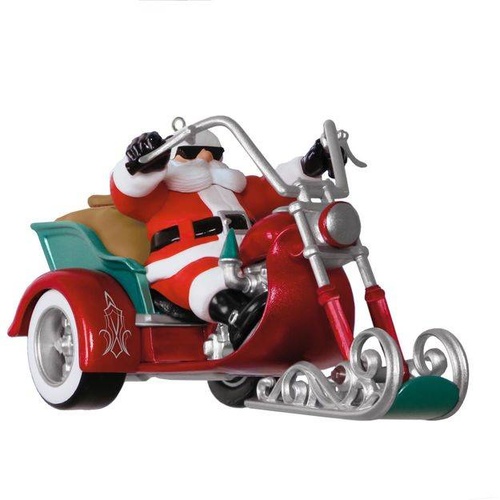 2017 Hallmark Keepsake Ornament - Leader of the Pack Motorcycle With Sound