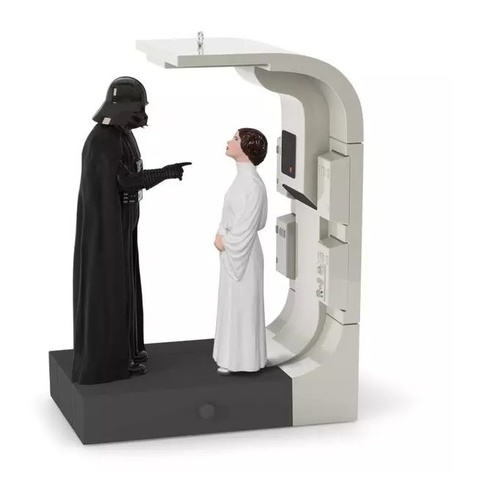 2016 Hallmark Keepsake Ornament - Star Wars: A New Hope Royal Or Rebel? Vader And Leia Ornament With Sound