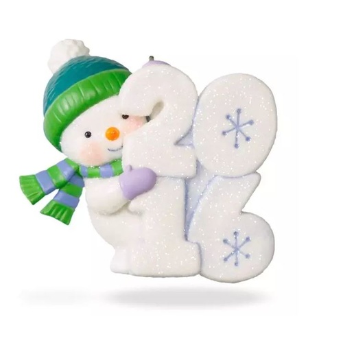 2016 Hallmark Keepsake Ornament - Frosty Fun Decade Peek-A-Boo